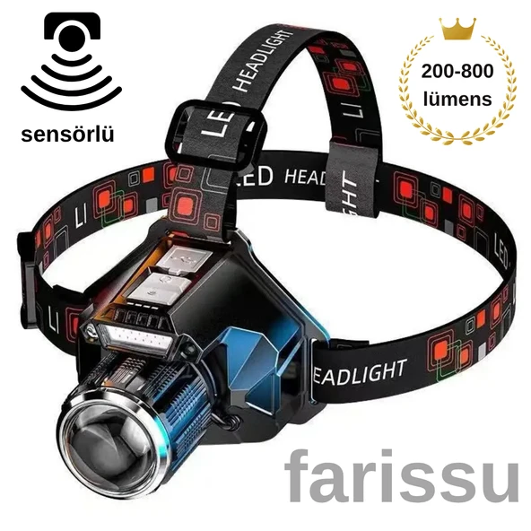 Şarjlı Sensörlü LED Kafa Lambası – TGA-110