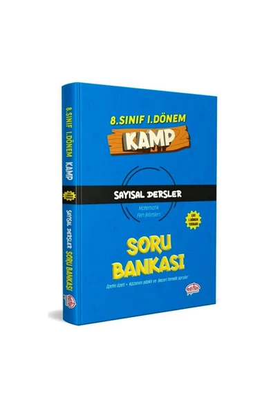 Editör 8.Sınıf 1.Dönem Kamp Sayısal Soru Bankası ürün görseli 1