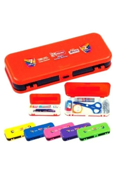 Mikro M-80 Çift Taraflı Renkli Kalem Kutusu