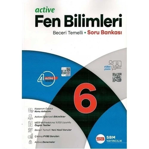 6.Sınıf Active Fen Bilimleri Soru Bankası Sbm Yayın