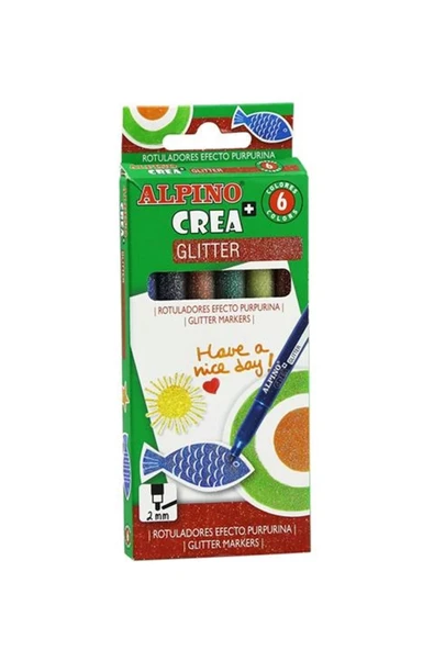 Alpino Simli Keçeli Kalem 6 Renk Ar 000178 - 1