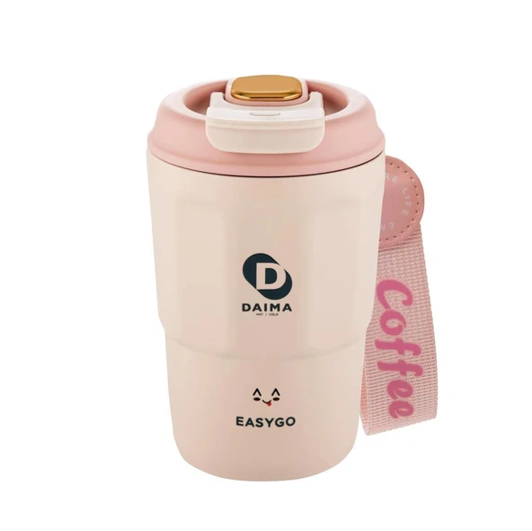 DAİMA EASYGO BARDAK TERMOS PEMBE 380ML ürün görseli 1