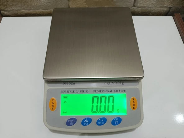 5 Kg Kapasiteli-0.01 gr Hassas Kuyumcu Laboratuvar Terazisi-Profesyonel Yazıcı Bağlantılı-Şarjlı