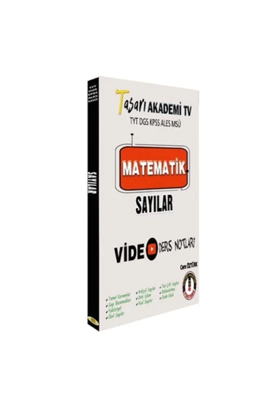 Tasarı Tyt Dgs Kpss Ales Msü Matematik Sayılar Video Ders Notları