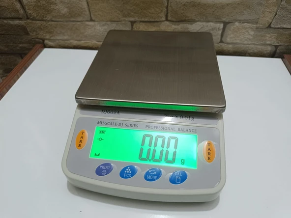 3 Kg Kapasiteli-0.01 gr Hassas Kuyumcu Laboratuvar Terazisi-Profesyonel Yazıcı Bağlantılı-Şarjlı - 4