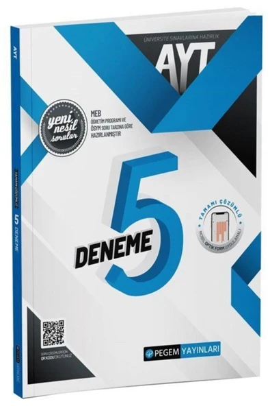 Pegem Ayt Çözümlü 5 Deneme ürün görseli 1