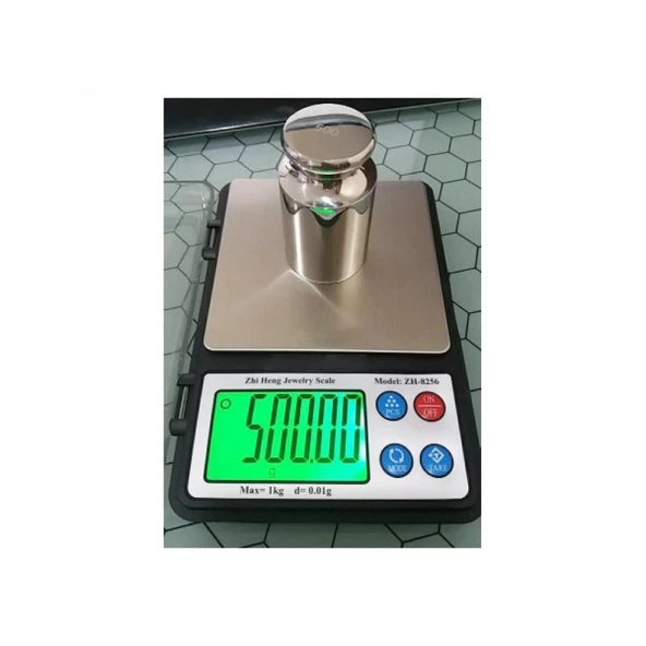 DİJİTAL HASSAS TERAZİ-LCD BÜYÜK EKRAN-PİLLİ-1 KG-0,01 GR-PRO MODEL KALİBRASYON