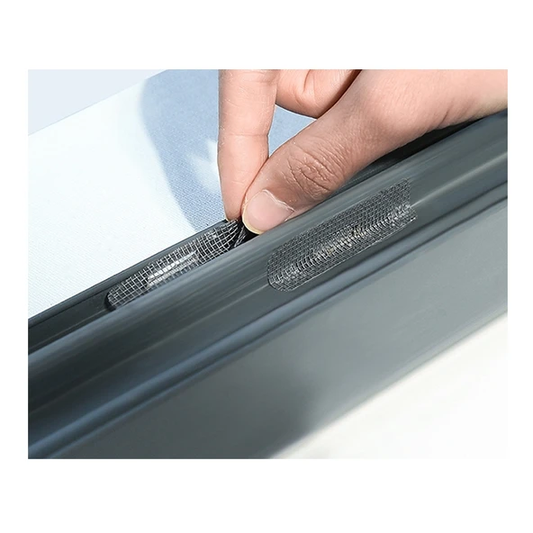48 mm x 2 Metre (3 ADET) Yapışkanlı Sineklik Tülü Tamir Bandı Yaması Bantı Kopmuş Delik Fiber Tül Yapıştırma Gri - 8