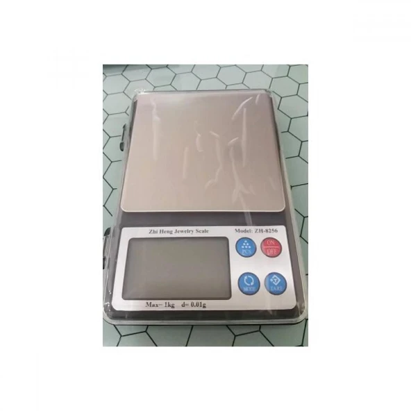 DİJİTAL HASSAS TERAZİ-LCD BÜYÜK EKRAN-PİLLİ-1 KG-0,01 GR-PRO MODEL KALİBRASYON - 2