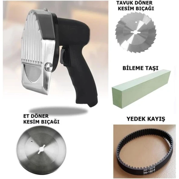 DÖNER KESME MAKİNESİ-ET VE TAVUK-10 CM-YEDEK BIÇAK HEDİYELİ-YENİ PROFESYONEL MODEL