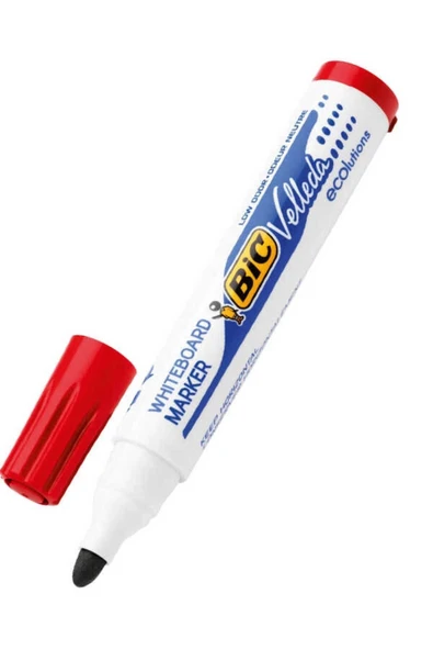 Bic Velleda 1701 Eco Tahta Kalemi Yuvarlak Uç Kırmızı 904939 - 2