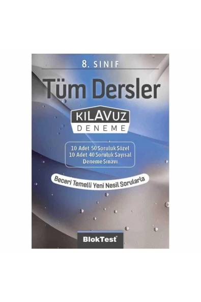 Bloktest 8.Sınıf Tüm Dersler Kılavuz Deneme ürün görseli
