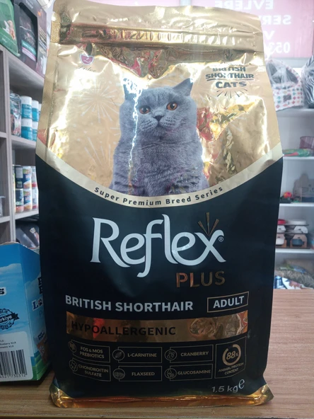 Reflex Plus Brıtısh Shortaır Adult Hypoallergenıc 1.5kg - 1