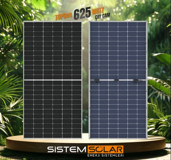 Sistem Solar TOPCon 625w Watt Güneş Paneli Monokristal Paletli - 2