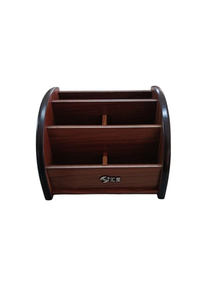 Homix Masa Üstü Ahşap Düzenleyici Organizer Kalemlik (1024) - 3