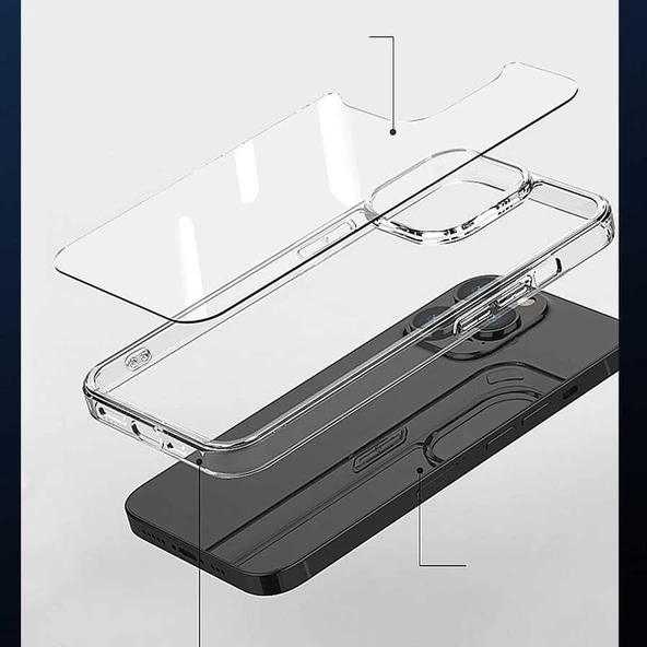 iPhone 14 Pro M-safe Şarj Özellikli Kamera Çıkıntılı Silikon Kılıf - Resim 12