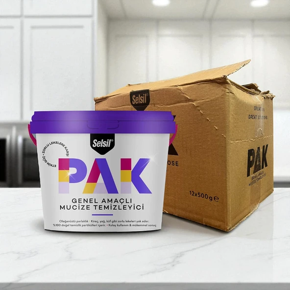 Selsil PAK Krem Genel Amaçlı Mucize Temizleyici 500gr (12AD) - Resim 3