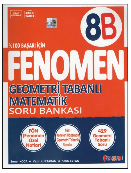 FENOMEN 8. SINIF KÖK 8B MATEMATİK SORU BANKASI ürün görseli