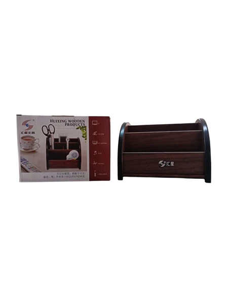 Homix Masa Üstü Ahşap Düzenleyici Organizer Kalemlik (1024) - 4