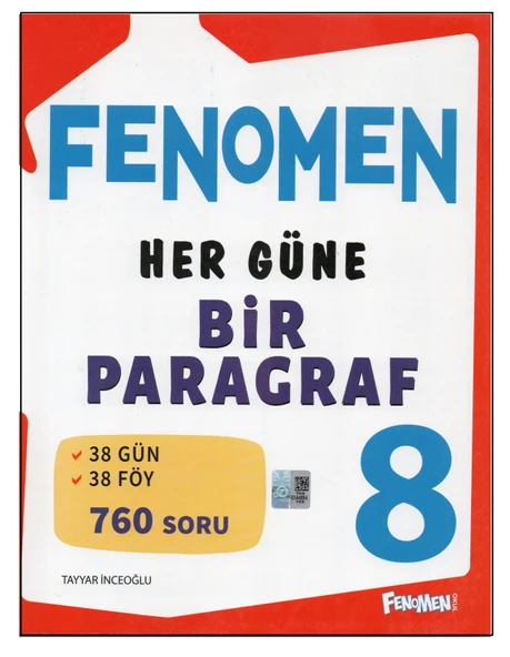 FENOMEN 8 SINIF HER GÜNE BİR PARAGRAF ürün görseli