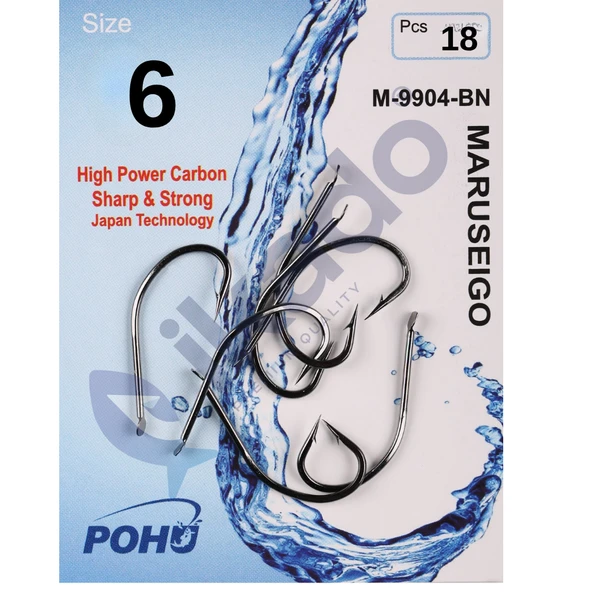 POHU M-9904BN No : 6 18 ADET Olta İğnesi ürün görseli 1