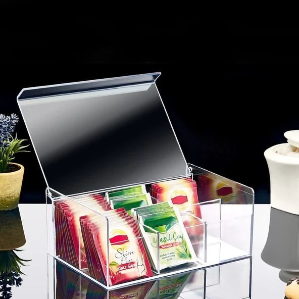 Boxup Çok Amaçlı Kutusu Şık ve Düzenli Poşet Çay Saklama Kutusu
