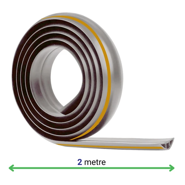 Greentech Esnek Kablo Kanalı Şeritli Gri / GT-KK09 - 9
