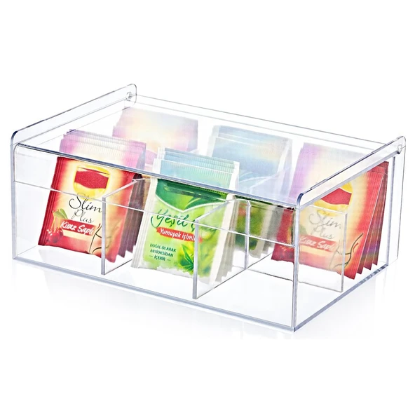 Boxup Çok Amaçlı Kutusu Şık ve Düzenli Poşet Çay Saklama Kutusu - 2