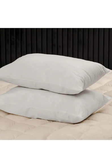 2'li Kuzu Yünü Yastık Seti 50x70 cm - %100 Doğal Yün, 1000 gr, Nefes Alır, Terletmez, Konforlu Uyku - 2