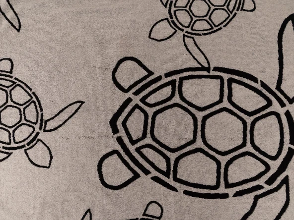 Kadife Tropik Desenli 90x180 cm Outlet Plaj Havlusu Baveno - 3