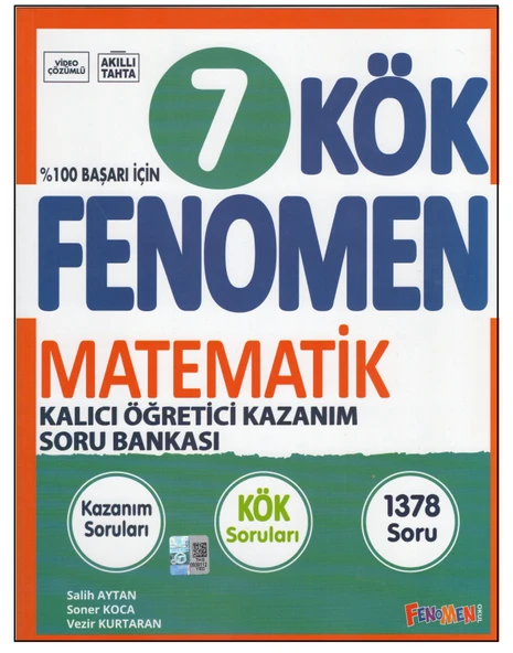 FENOMEN 7.SINIF KÖK MATEMATİK SORU BANKASI ürün görseli