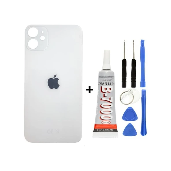 İphone 12 Arka Cam Kapağı + Yapıştırıcı + Tamir Set