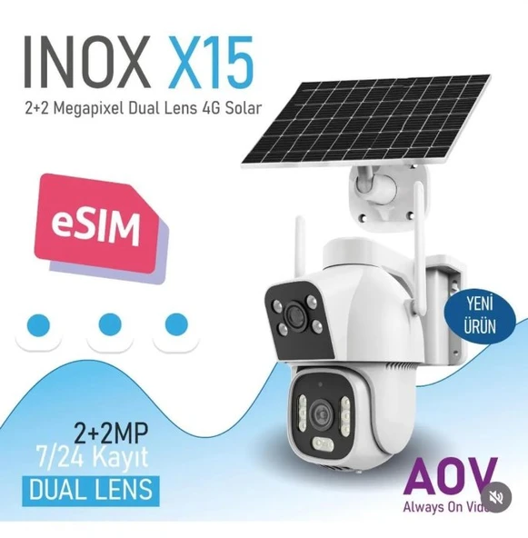 İNOX-X15 DUAL LENS AOV HİEASY 4G PTZ KAMERA - 2