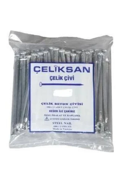 ÇELİKSAN BETON ÇİVİSİ BEYAZ OLUKLU 6 CM