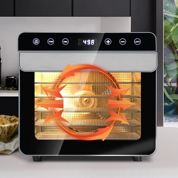 Dalle SS-06A Paslanmaz Meyve Sebze Kurutma Makinesi - Airfryer Hediyeli - 2