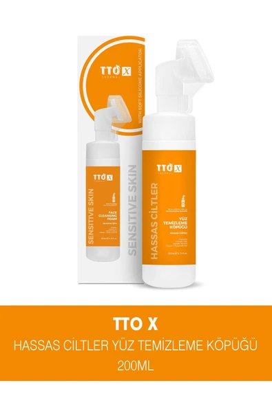 TTO X Hassas Ciltler için Aplikatörlü 200 ml Yüz Temizleme Köpüğü
