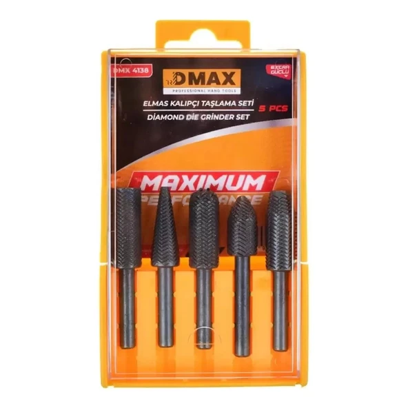 Dmax Elmas Metal Kalıpçı Taşlama Seti 5 Parça - Resim 2