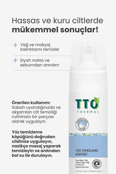 TTO Thermal 200 ml 2 Adet Yüz Temizleme Köpüğü - 4