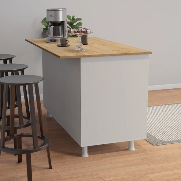 145LİK ANKASTRE ADA, MUTFAK ADASI, MUTFAK MASASI, MUTFAK DOLABI, ANKASTRE FIRIN DOLABI, KİLER DOLABI - 2