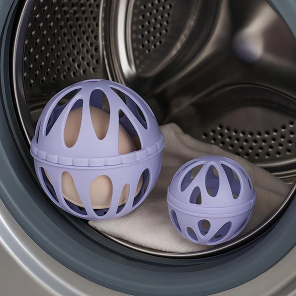 Sütyen ve İç Çamaşır Yıkama Topu Seti Büyük ve Küçük Boy – Hassas Kumaşlar için Koruyucu Yıkama Topu ürün görseli