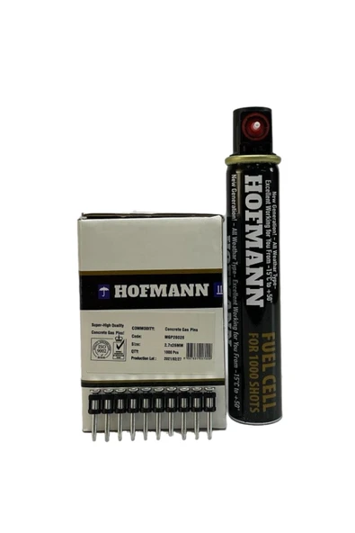 HOFMAN ÇİVİ HGN-C ( 26 MM ÇİVİ+GAZ TANKI 165 MM)(1 KUTU=1000 ADET)