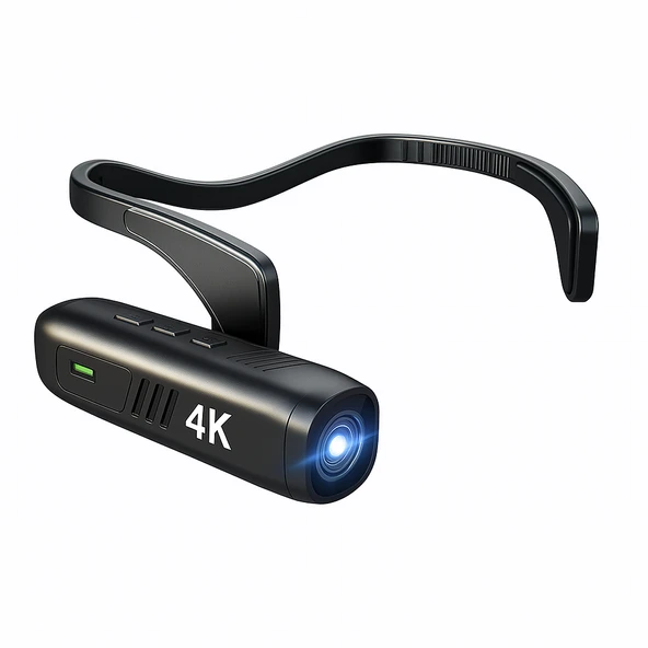 QASUL 4K HD başa takılan eller serbest profesyonel  spor kamerası