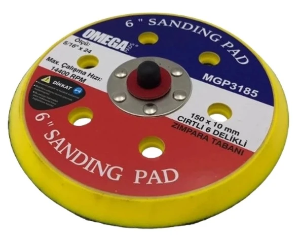 Havalı Eksantrik Orbital Cırtlı Zımpara Pedi/Tabanı 150mm ürün görseli
