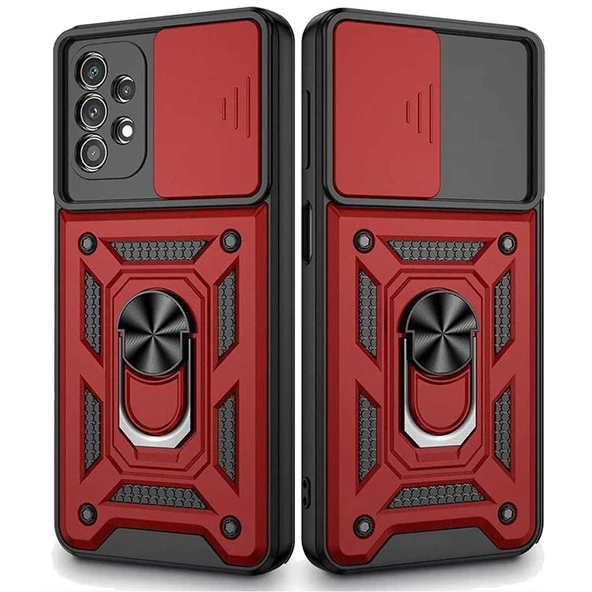 Samsung A71 Uyumlu Kızaklı Kamera Korumalı Tank Kılıf ürün görseli 1