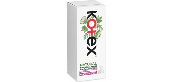 KOTEX NATURAL NORMAL GÜNLÜK PED 28'Lİ
