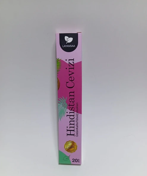 Tedi Sanat Çubuk Tütsü Coconut (Hindistan Cevizi) 20 Adet (1 Paket) Layansaa