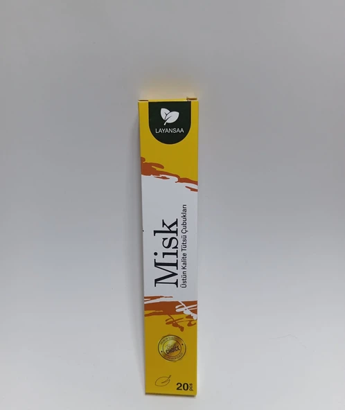 Tedi Sanat Çubuk Tütsü Musk - Misk 20 Adet (1 Paket) Layansaa