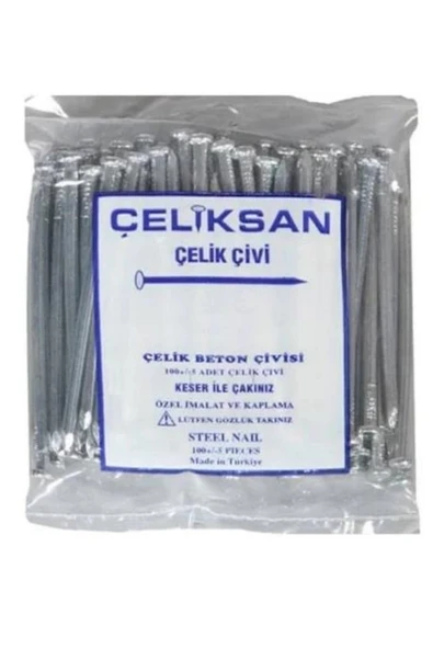ÇELİKSAN BETON ÇİVİSİ BEYAZ OLUKLU 4 CM