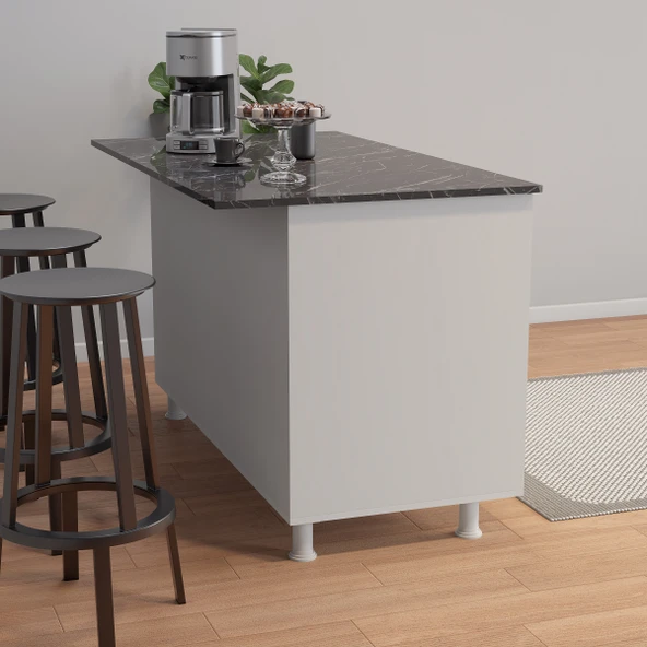 145LİK ANKASTRE ADA, MUTFAK ADASI, MUTFAK MASASI, MUTFAK DOLABI, ANKASTRE FIRIN DOLABI, KİLER DOLABI - 2