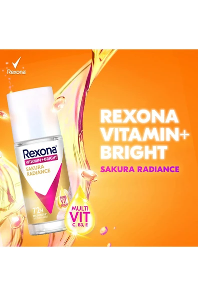 REXONA VİTAMİN BRİGHT KADIN ROLL ON DEODORANT SAKURA RADİANCE 45 ML - 3